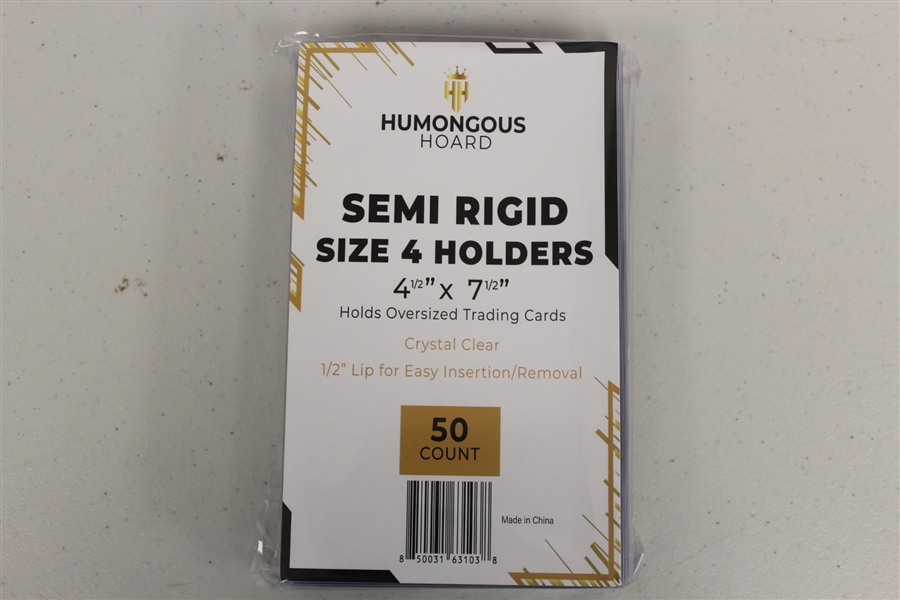 (50) Humongous Hoard Semi Rigid Size 4 Tall Boys Oversize 4 1/2 x 7 1/2