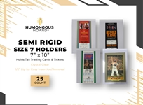 (50) Humongous Hoard Semi Rigid Size 7 Cabinet T3 Postcard Oversize 7 X 10"