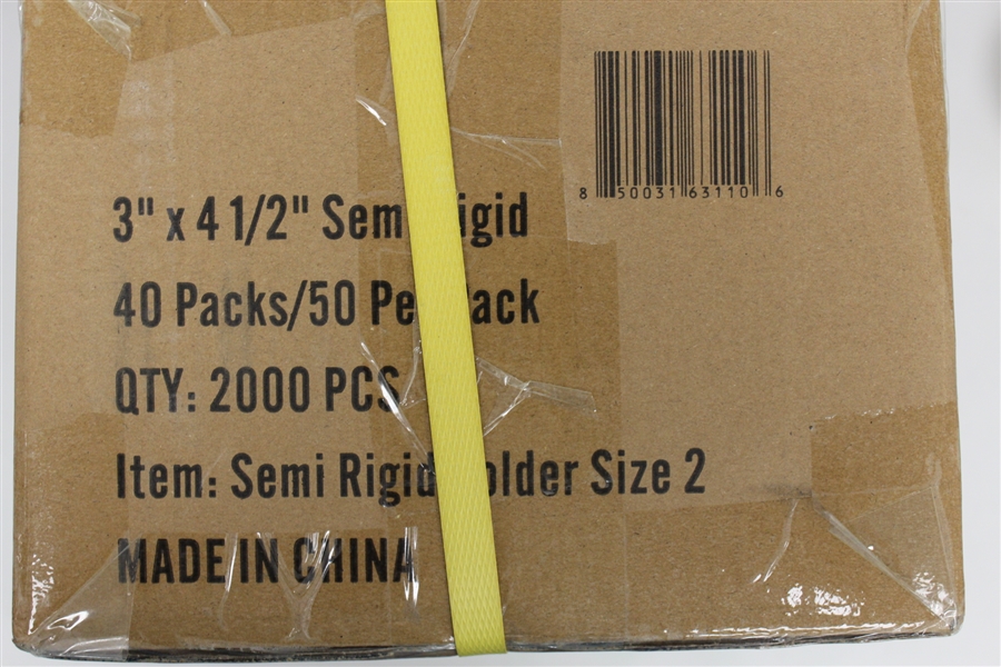 (2000) Humongous Hoard Semi Rigid Size 2 Standard Size Cards 3 x 4 1/2 - Case
