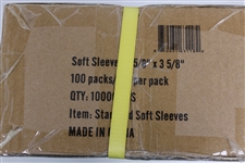 (10000) Humongous Hoard Soft Sleeves Standard Size 2 5/8 x 3 5/8" - 100 Packs