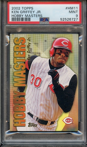 2002 TOPPS HOBBY MASTERS HM11 KEN GRIFFEY JR. HOBBY MASTERS PSA MINT 9