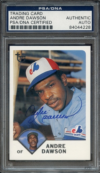 ANDRE DAWSON SIGNED 2003 TOPPS PSA/DNA AUTHENTIC