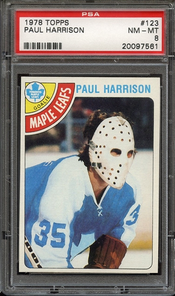 1978 TOPPS 123 PAUL HARRISON PSA NM-MT 8