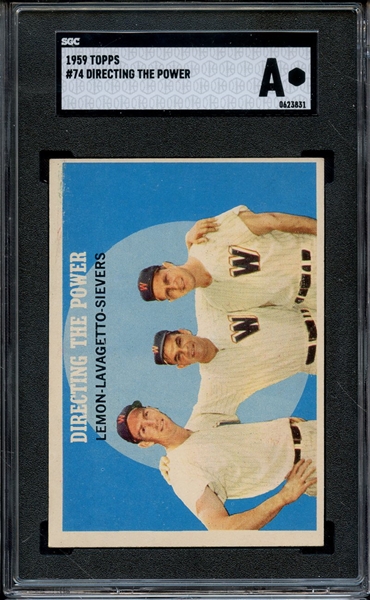 1959 TOPPS 74 DIRECTING THE POWER SGC AUTHENTIC
