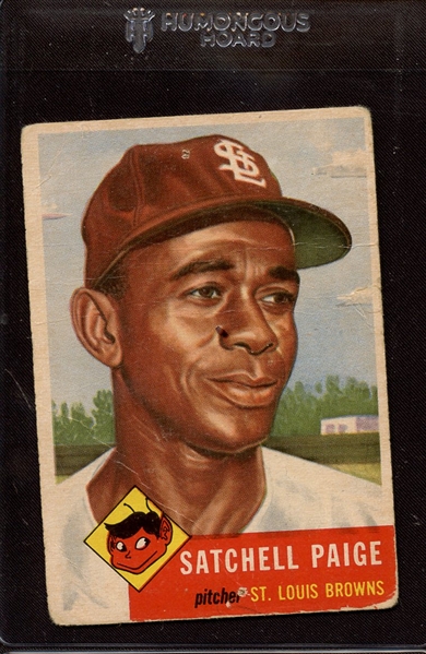1953 TOPPS 220 SATCHELL PAIGE POOR