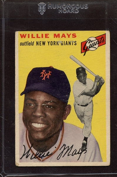 1954 TOPPS 90 WILLIE MAYS POOR