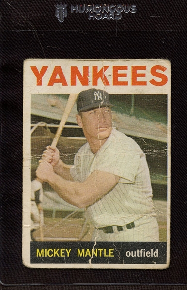 1964 TOPPS 50 MICKEY MANTLE POOR