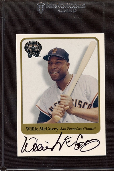 2001 FLEER GREATS OF THE GAME AUTOGRAPH WILLIE MCCOVEY