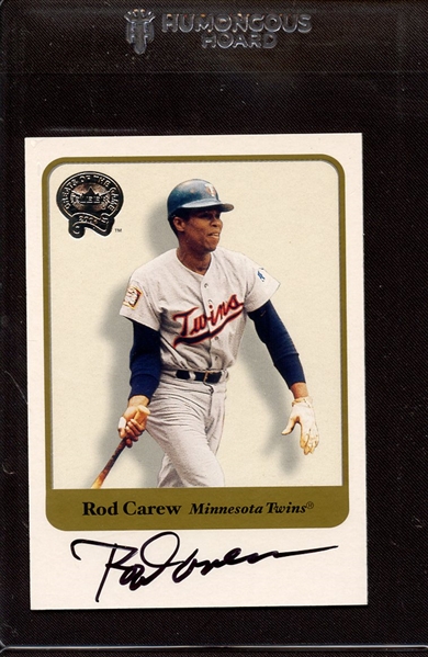 2001 FLEER GREATS OF THE GAME AUTOGRAPH ROD CAREW