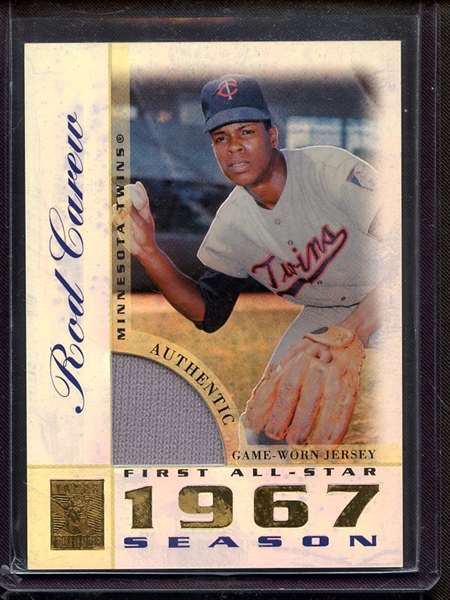 2003 TOPPS TRIBUTE GAME USED JERSEY ROD CAREW