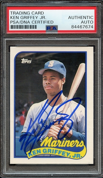 1989 TOPPS TRADED 41T SIGNED KEN GRIFFEY JR PSA/DNA AUTHENTIC