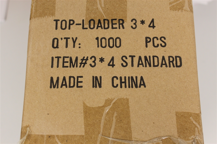 (40) Packs Cardboard Gold 3 x 4 Top Loaders Standard (25 each Pack) 1000 Total