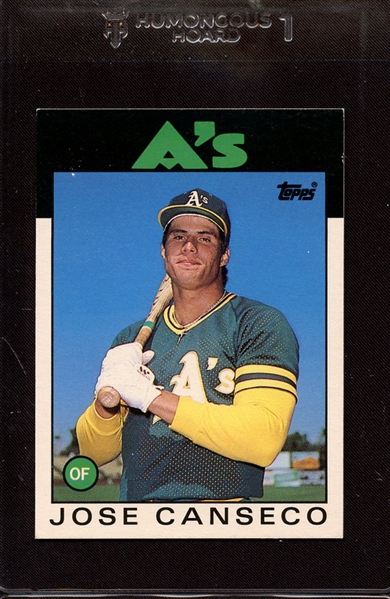 1986 TOPPS TRADED 20T JOSE CANSECO NM