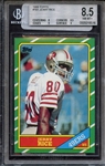 1986 TOPPS 161 JERRY RICE BGS NM-MT+ 8.5