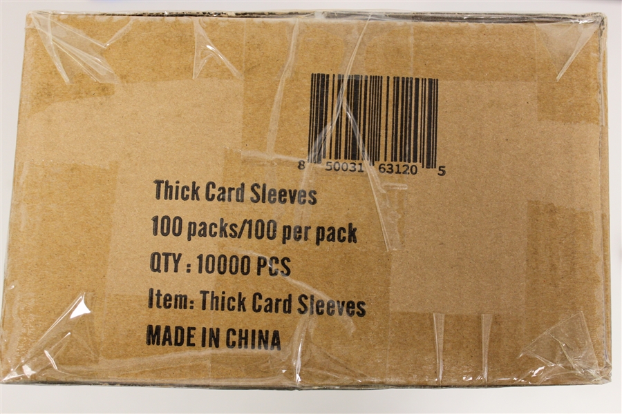 (10000) Humongous Hoard Thick Card Sleeves up to 130 Points - 100 Packs of 100 Case