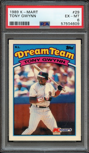1989 K-MART 29 TONY GWYNN PSA EX-MT 6