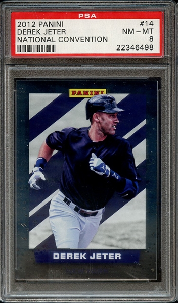 2012 PANINI NATIONAL CONVENTION 14 DEREK JETER NATIONAL CONVENTION PSA NM-MT 8