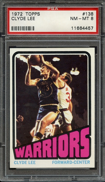 1972 TOPPS 138 CLYDE LEE PSA NM-MT 8