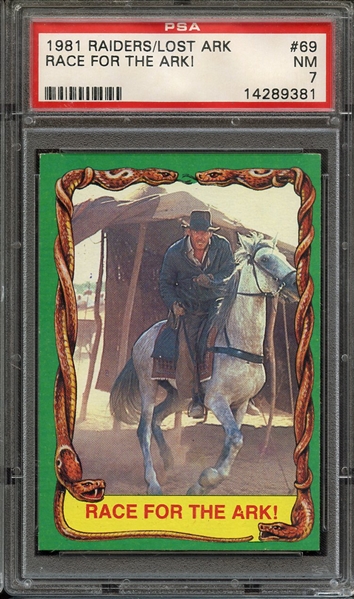 1981 RAIDERS OF THE LOST ARK 69 RACE FOR THE ARK! PSA NM 7