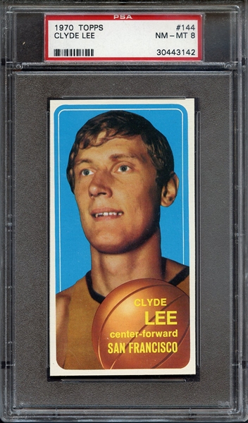 1970 TOPPS 144 CLYDE LEE PSA NM-MT 8