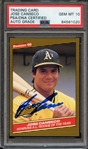 1986 DONRUSS HIGHLIGHTS 55 SIGNED JOSE CANSECO PSA/DNA AUTO 10
