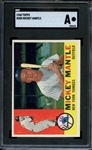 1960 TOPPS 350 MICKEY MANTLE SGC AUTHENTIC