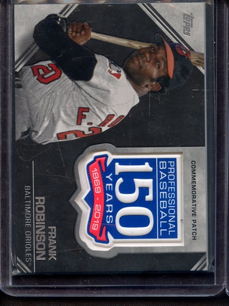 2019 TOPPS COMMEMORATIVE 150 YEARS OF BASEBALL PATCH FRANK ROBINSON