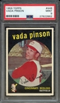1959 TOPPS 448 VADA PINSON PSA MINT 9