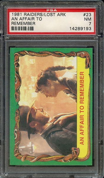 1981 RAIDERS OF THE LOST ARK 23 AN AFFAIR TO REMEMBER PSA NM 7
