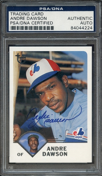 2003 TOPPS 17 SIGNED ANDRE DAWSON PSA/DNA AUTO AUTHENTIC