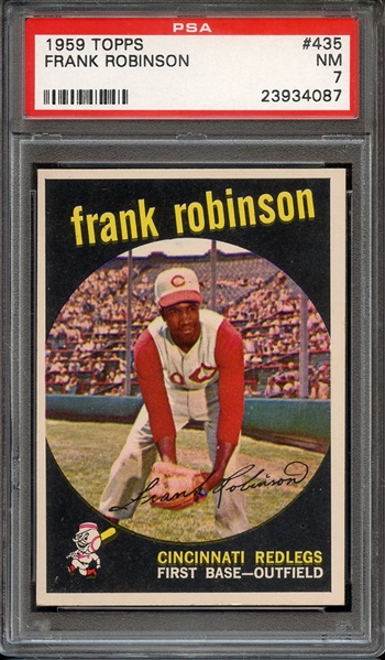 1959 TOPPS 435 FRANK ROBINSON PSA NM 7