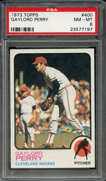 1973 TOPPS 400 GAYLORD PERRY PSA NM-MT 8