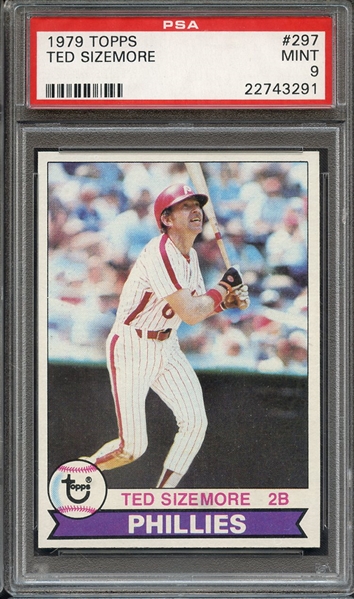 1979 TOPPS 297 TED SIZEMORE PSA MINT 9