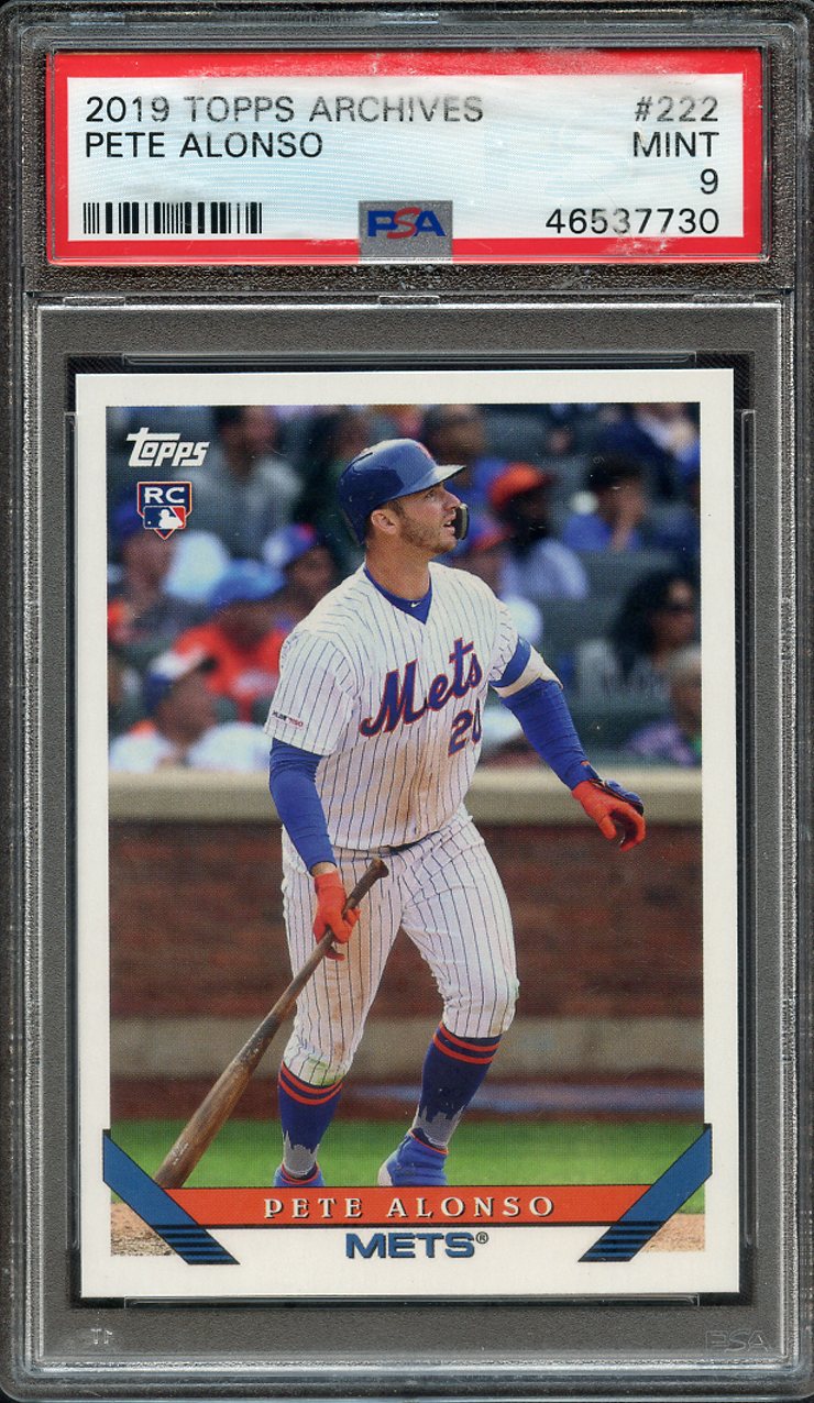 Lot Detail - 2019 TOPPS ARCHIVES 222 PETE ALONSO PSA MINT 9