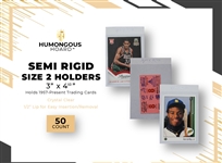 (100) Humongous Hoard Semi Rigid Size 2 Standard Size Cards 3 x 4 1/2"