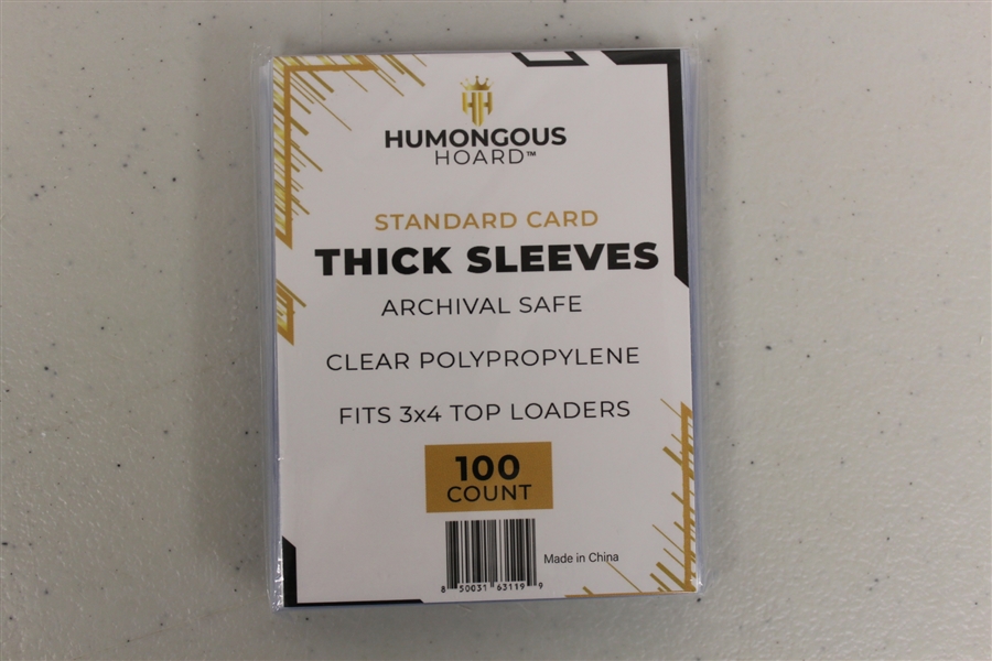 (100) Humongous Hoard Thick Card Sleeves up to 130 Points - 1 Pack of 100