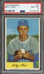 1954 BOWMAN 42 BILLY LOES PSA NM-MT 8