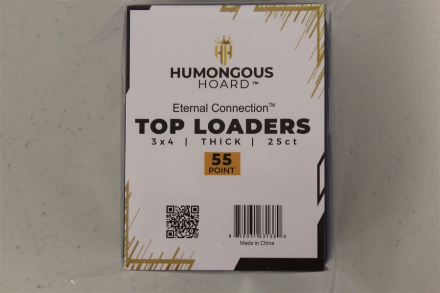 (25) Humongous Hoard 3 x 4 Premium Eternal Connection 55 Point Top Loaders