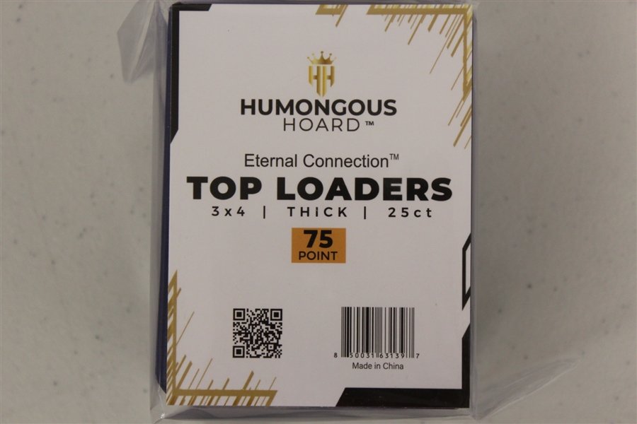 (100) Humongous Hoard 3 x 4 Premium Eternal Connection 75 Point Top Loaders