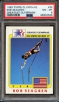 1983 TOPPS GREATEST OLYMPIANS 35 BOB SEAGREN GREATEST OLYMPIANS PSA NM-MT 8
