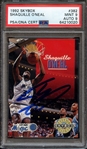 1992 SKYBOX 382 SIGNED SHAQUILLE ONEAL PSA MINT 9 PSA/DNA AUTO 9