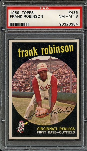 1959 TOPPS 435 FRANK ROBINSON PSA NM-MT 8