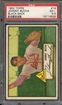 1952 TOPPS 19 JOHNNY BUCHA BLACK BACK PSA EX+ 5.5