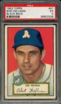 1952 TOPPS 41 BOB WELLMAN BLACK BACK PSA EX 5