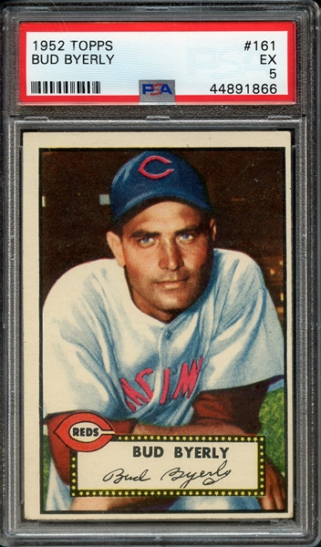 1952 TOPPS 161 BUD BYERLY PSA EX 5