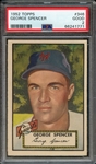 1952 TOPPS 346 GEORGE SPENCER PSA GOOD 2