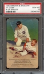 1953 BROWN & BIGELOW COBB TY COBB 4 OF SPADES PSA GEM MT 10