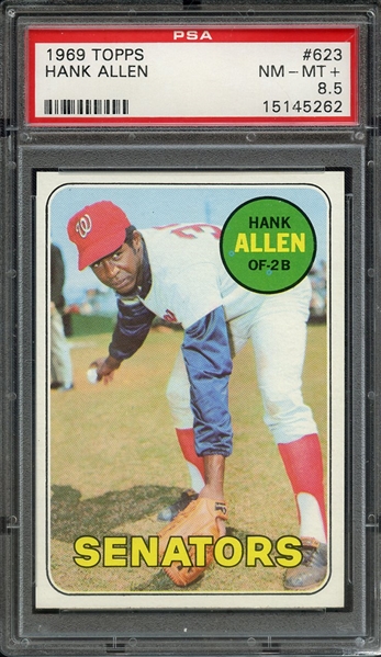 1969 TOPPS 623 HANK ALLEN PSA NM-MT+ 8.5