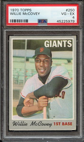 1970 TOPPS 250 WILLIE McCOVEY PSA VG-EX 4