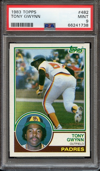 1983 TOPPS 482 TONY GWYNN PSA MINT 9